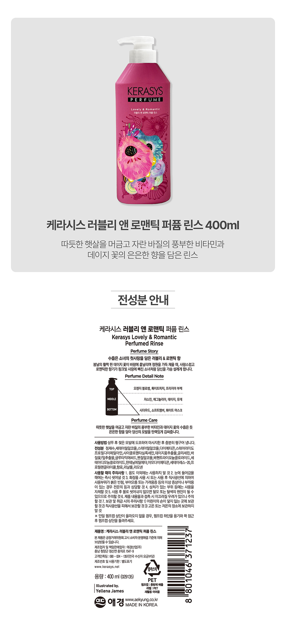 케라시스 러블리 앤 로맨틱 퍼퓸 린스 400ml.jpg